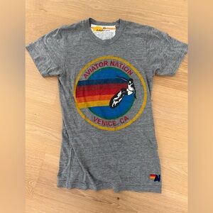 Aviator Nation Gray T Shirt Venice in XS